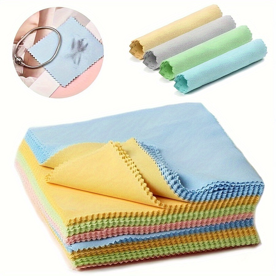 15pcs Microfiber Cleaning Cloths - Assorted Colors - Soft, Thick & Unscented Wipes for Glasses, Camera Lenses & Smartphone Screens - Ideal Everyday Use & Perfect Gift for Tech Enthusiasts, Random Colors, Suitable for Everyday Cleaning